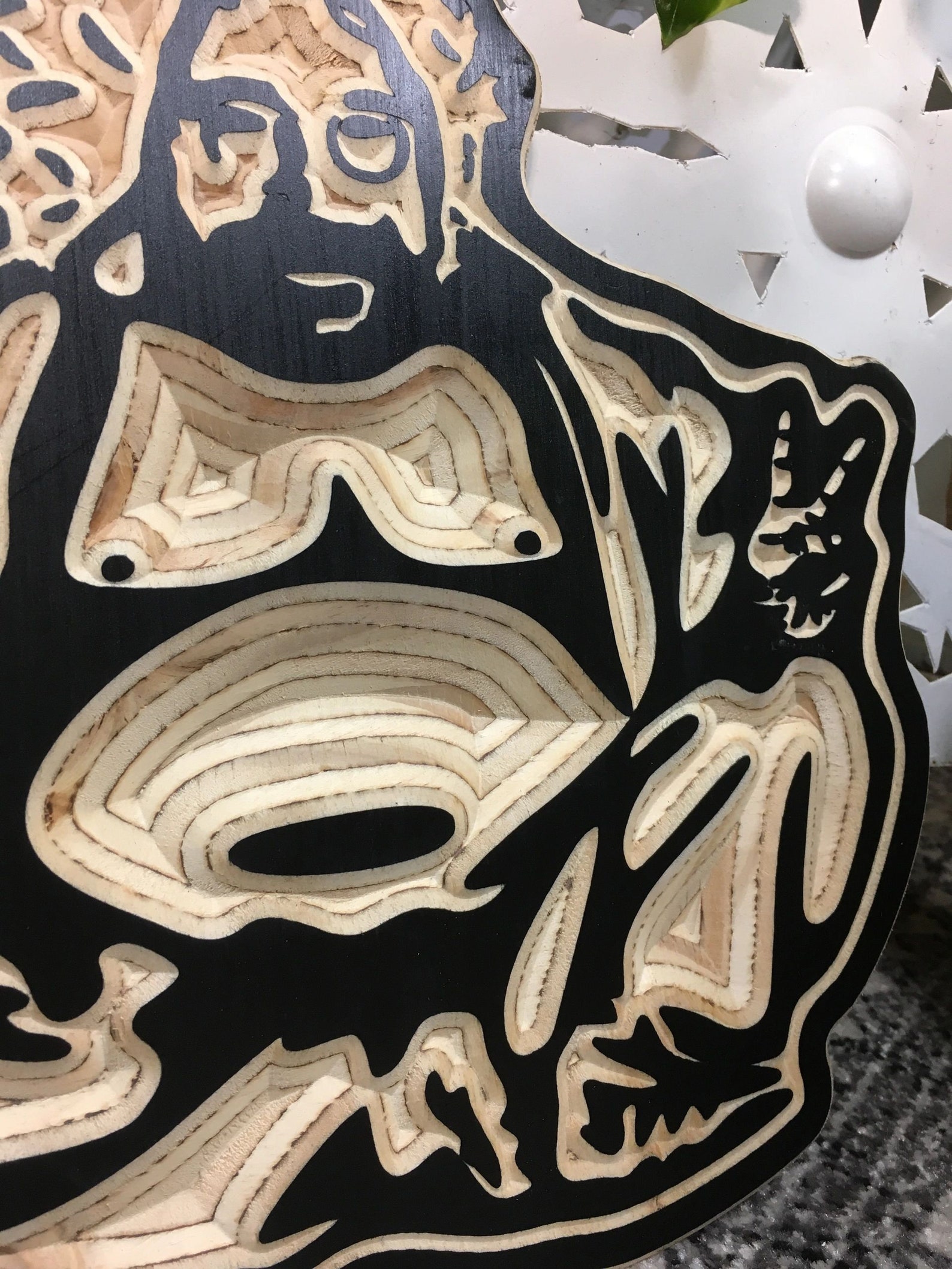 Grateful Dead wall art Carved Wood art Etsy