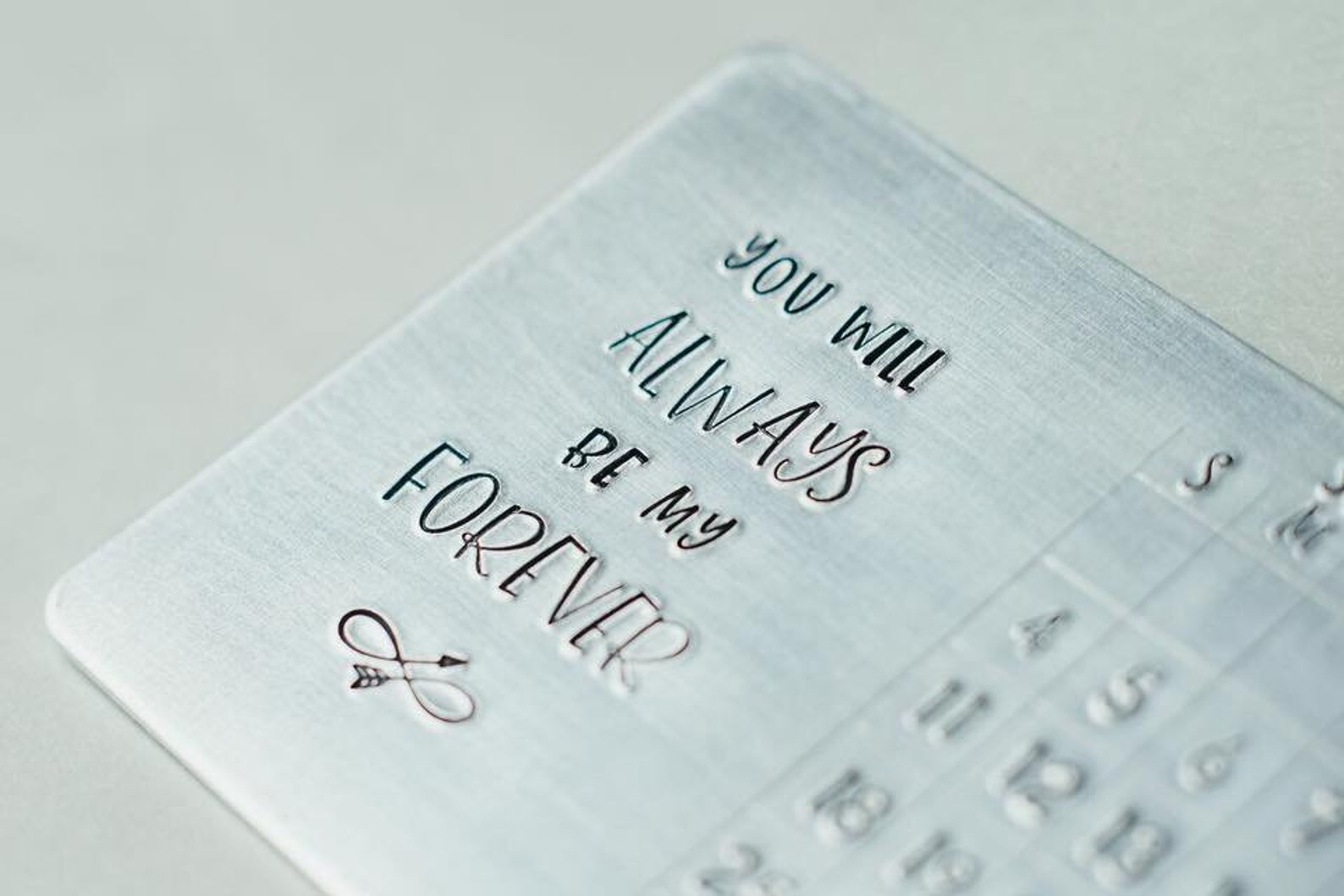 Custom Wallet Card Calendar Wallet Card Wedding Etsy