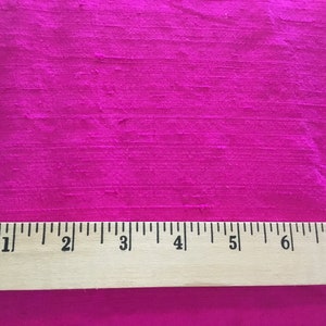 Hot Pink 100% Hand Woven Silk Dupioni
