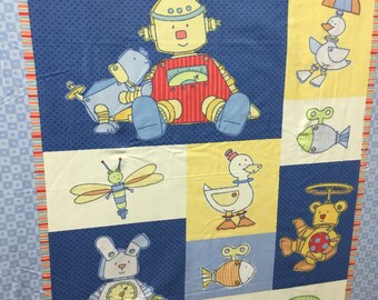 BOT Buddies Flannel Panel by Cathy Heck Studio