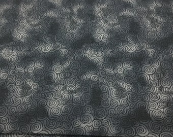 100% Cotton Black and Gray Measuring 44”x 84”