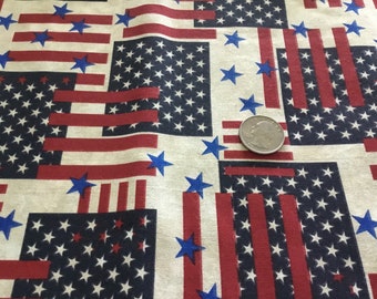 100% Cotton July 4th Fabric