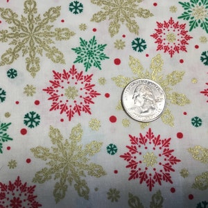 Benartex Merry & Bright Elegant Snowflakes