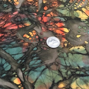 100% Cotton Batik multi color fabric