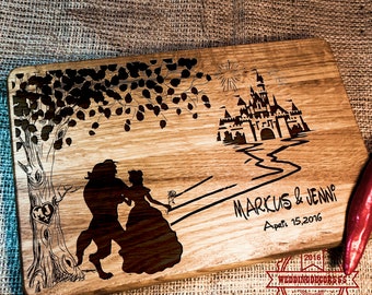 Fairy tale   cutting board - 271.1 - Cutting Board Wedding Gift /  wedding