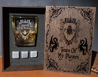 Tears of My Players. - 122/1 - Master Personalized whiskey gift set .Rpg Dragons fan gift.  Xmas gifts