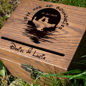 COFFRET mariage sirène - 437.1 - Boîte pour cartes de mariage shabby chic / porte-cartes de mariage / cadeau de mariage Mariage rustique princes Mariage