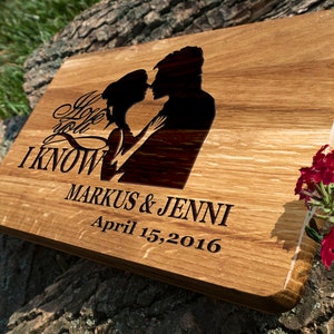 Wedding Gift Cutting Board - 252.1 -   Cutting Board  /  wedding gift