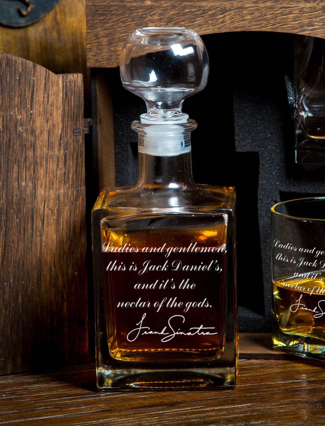Whiskey Decanter Set 190/1 whiskey gift set Personalized Etsy