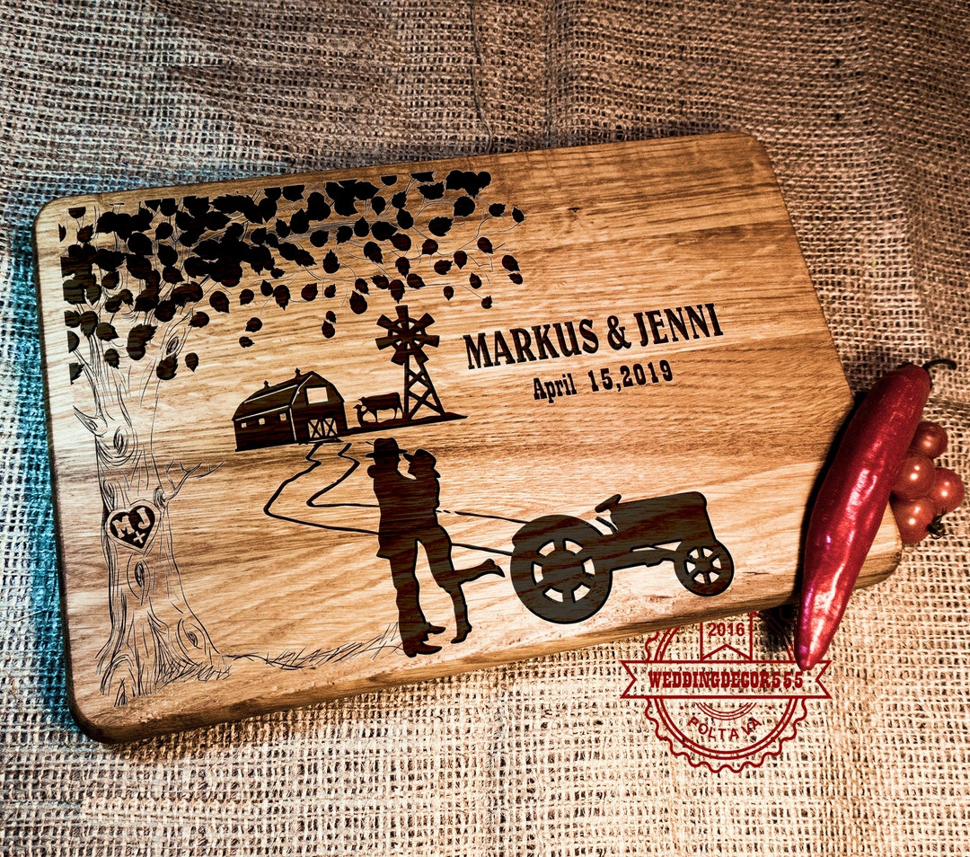 Farmer Gifts Cutting Board 278.1 cutting Board Farmer Wedding Gift
