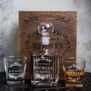 Aged to perfection - 205/1 - Whiskey Decanter Set - vintage gift - Anniversary Gift - limited edition - gift for dad - 1991 - birthday gift