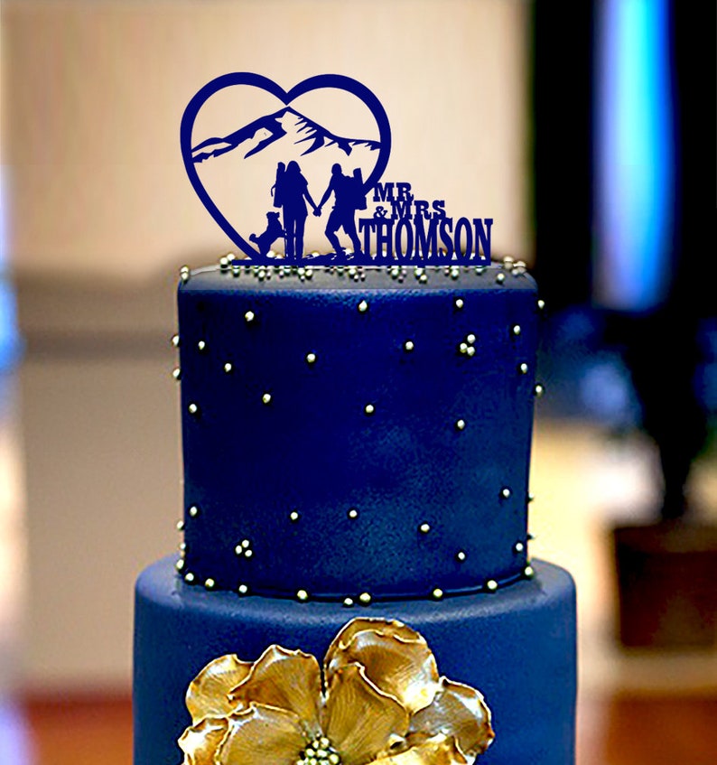 Escalade 399 1 Mountain Cake Topper Mariage En Plein Air Etsy
