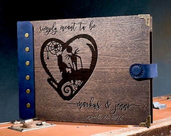 Wedding Guest Book jack & sally Wedding
