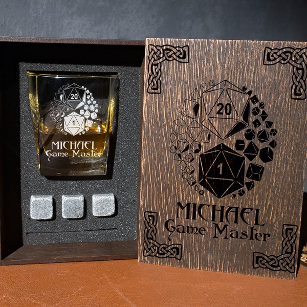 Rpg Dragons Set regalo whisky personalizzato - 65/1 - regalo del Maestro del gioco.