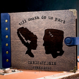 Monster wedding Guest Book  - 296.1   Wedding gift guest book - Halloween wedding party