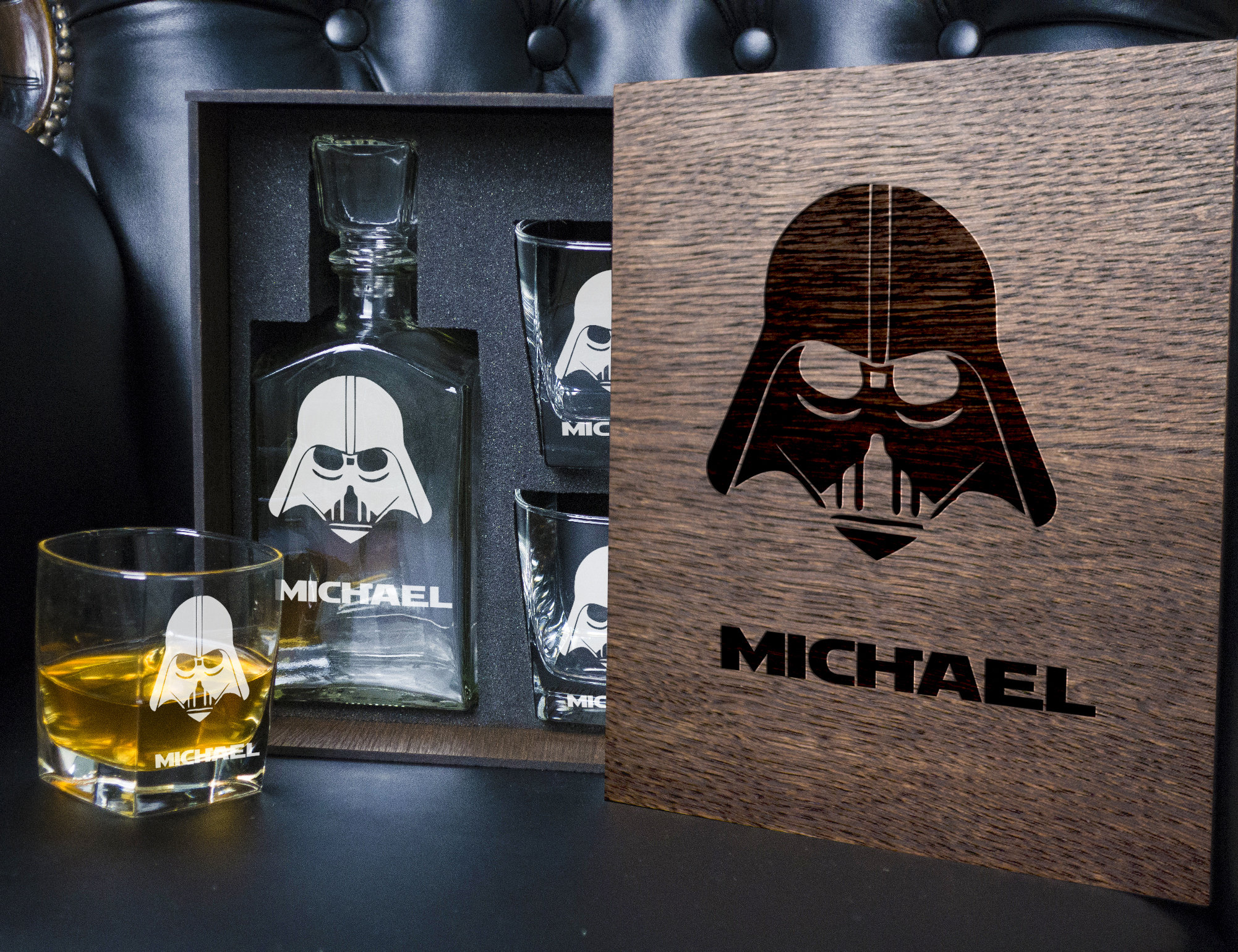 Star Wars Star Wars Gift Star Wars Whiskey Decanter Set #gadget