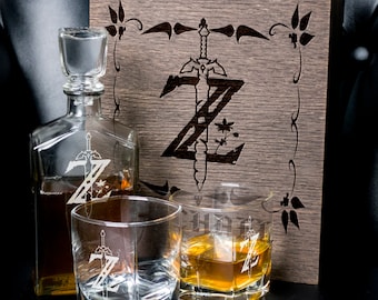 Whisky Geschenk Set.  Dekanter +2 Whiskygläser. - 59/1 -