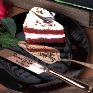 Wedding  gift Personalized Wedding Cake Cutting Set Knife and Server Set  Bride  Groom gift Cake Cutter Serving Set fairy tale princesses