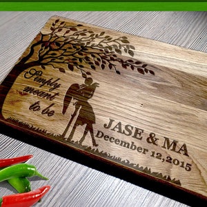 Wedding Gift Cutting Board - 268.1 - wedding gift / personalized cutting board / wedding Gift Cutting Board
