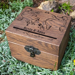 princesa casamento CARD BOX Shabby Chic Wedding Card Box Porta-cartões de casamento presente de casamento Casamento rústico Dream your Heart Makes