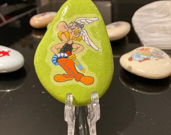 ASTERIX PAINTED STONE (handmade)