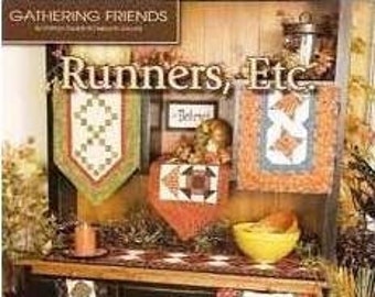 Runners, Etc. quilting pattern book by Kathryn Squibb & Deborah Jacobs - Paperback - 28 pages - quilted table runners - 2009