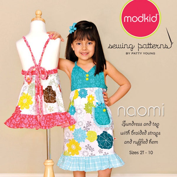 ModKid - Naomi - Paper Sewing Pattern for Girl's Beach Dress