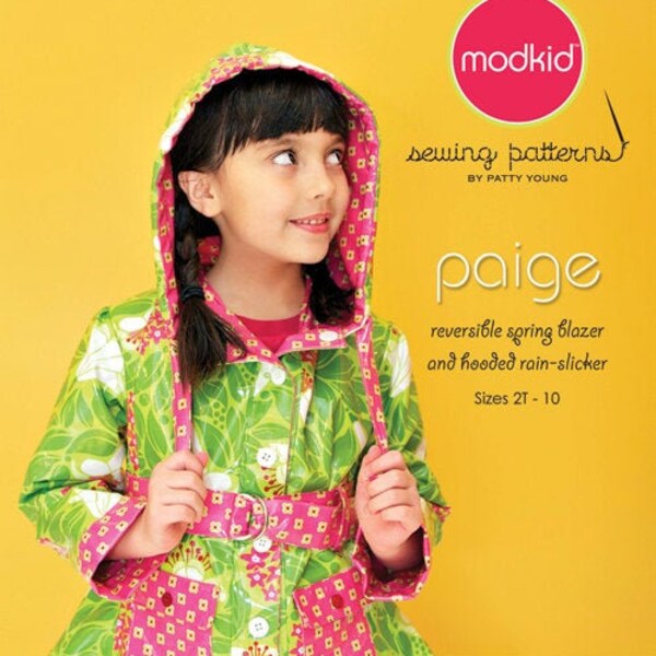 ModKid - Paige - Paper Sewing Pattern for Girl's Hoodie