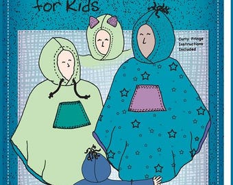 90 Minute Poncho for Kids - A Paper sewing pattern from Mary Mulari Designs