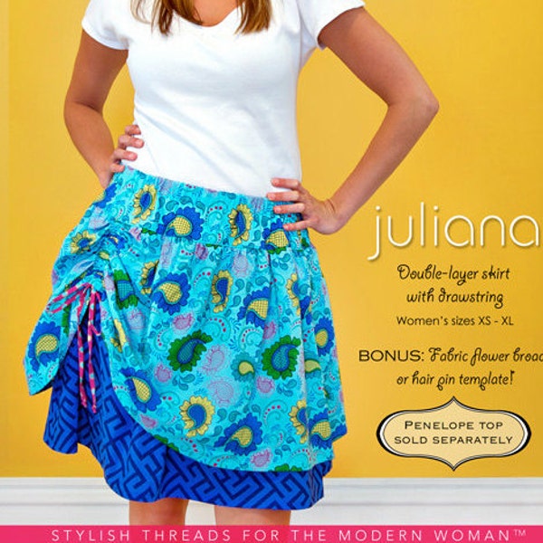 ModKid - Juliana - Paper Sewing Pattern for Tweens and Teens Skirt