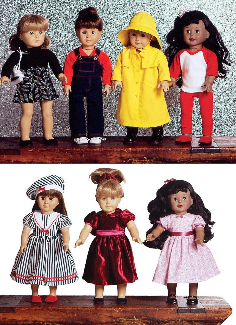 Kwik Sew 2921 Paper Sewing Pattern 18 Doll Clothes image 1