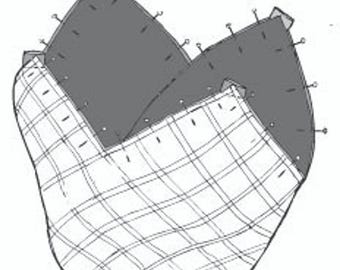 Mondo Bag printed fusible interfacing. No Instructions - two panels are included make one Mondo bag. Simple technique
