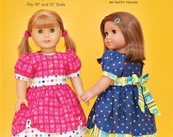 ModKid - Mini Addison - Paper Sewing Pattern - for 18" doll's dress