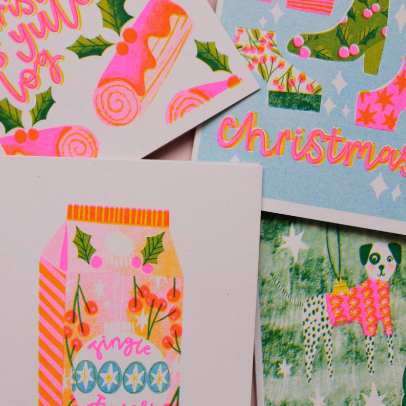 Risograph Printed Christmas Cards image 8