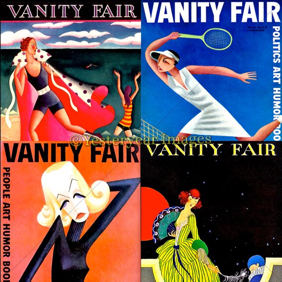 Vintage VANITY FAIR Magazine Covers B Digital Images Etsy