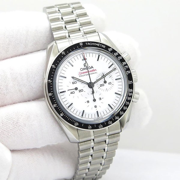 Omega Speedmaster Professional Moonwatch “Sapphire Sandwich” with White Dial (New Model)
