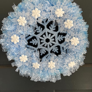 Handmade Snowflake Christmas wreath