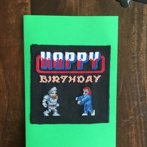Ghosts &#39;n Goblins Cross Stitch Card Pattern