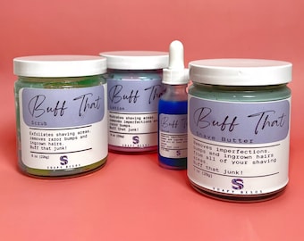 Shaving Set for Ingrown Hairs, Razor Bumps & Dark Spots • Full Body Care Routine for Bikini Line, Underarms, Legs • Smooth Skin Essentials