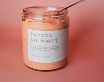 Tropical Body Lotion for Summer | Vegan, Organic Body Butter | Natural Skincare Swaps | Shimmering Body Lotion | Glowing Lotion for Everyday