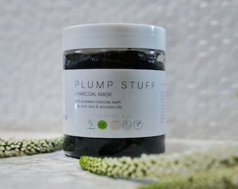 Charcoal Clay Mask for Acne-Prone & Oily Skin • Sea Salt Exfoliator for Clogged Pores and Texture • Weekly Purifying Facial Treatment