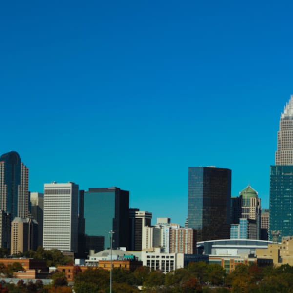 Charlotte, NC Skyline Panorama Photographie