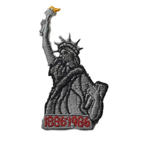 Iron on Statue of Liberty Patch: 2.00&quot; (L) x 3.50&quot; (H)