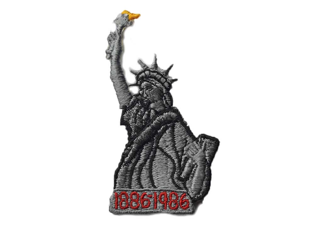 New York Hockey Lady Liberty Mascot Patch Parody Embroidery 