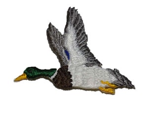 Iron on Mallard: 3.00" (L) x 2.25" (H)