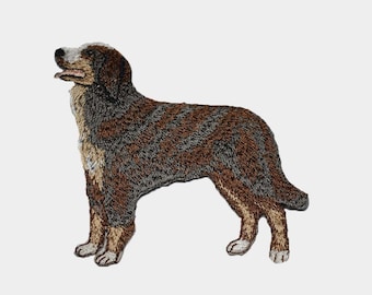 Iron on dog: 3.5" (L) x 3.5" (H)