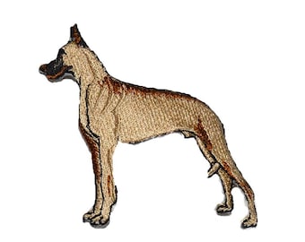 Iron on Great Dane: 3.00" (L) x 3.00" (H)
