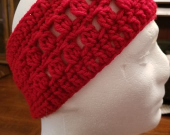 Rotes Stirnband/Ohrwärmer