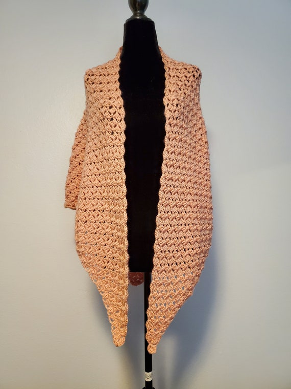 Soft Peach Shawl