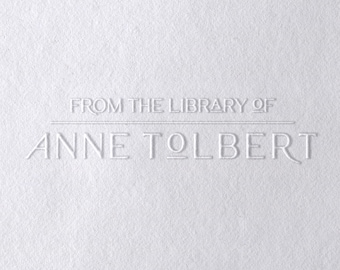 Embossed Graphics Library Art Deco Inspired Monogram Library Embosser - Customizable Book ...